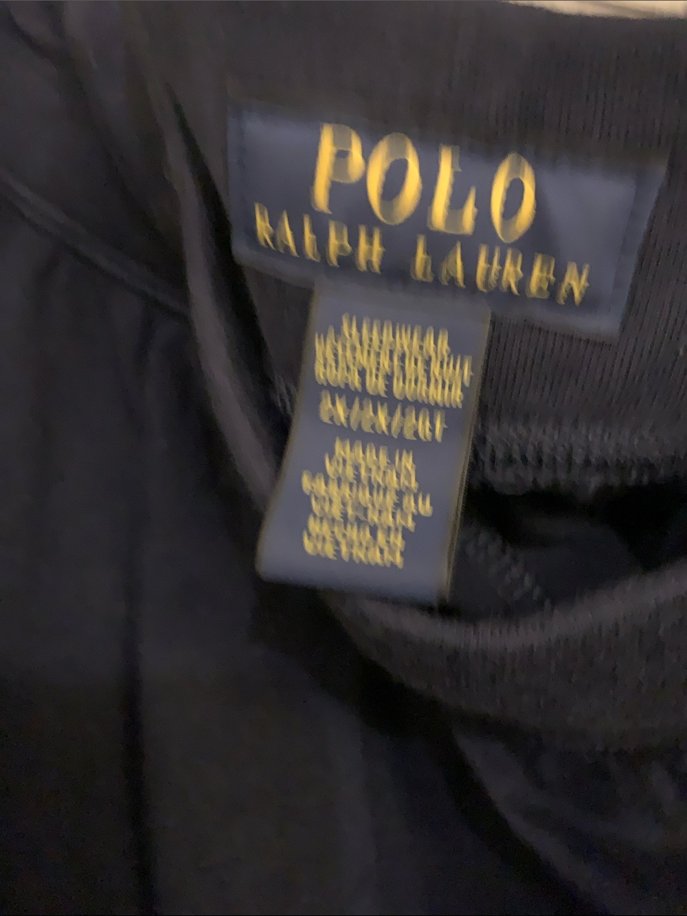 Polo by Ralph Lauren Navy Sweatpants with White Logo - Picture 5 of 5